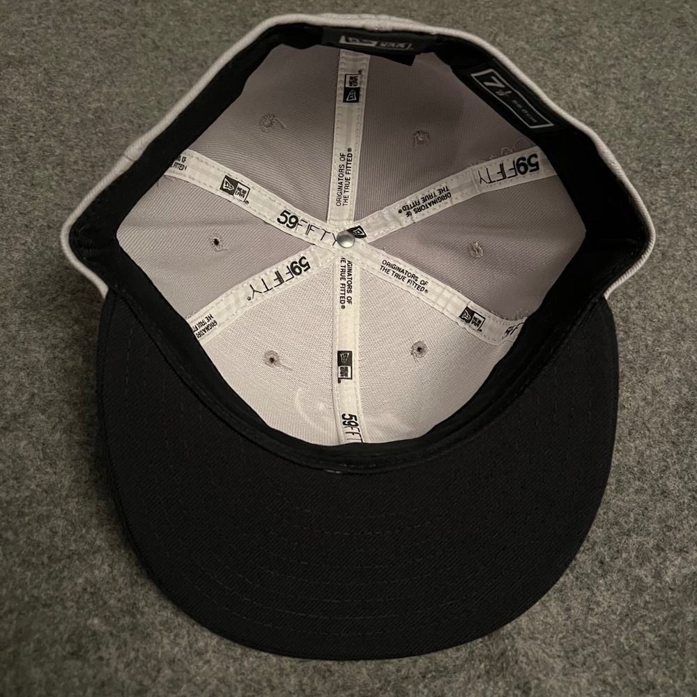 NEW JERSEY New Era 59Fifty "NJ Script" Fitted Hat Grey - Picture 7 of 10